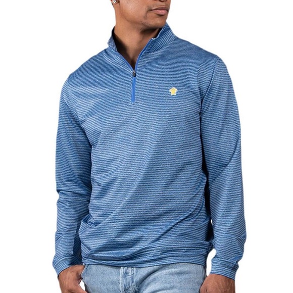 Simply Southern Mens Blue Quarter Zip 